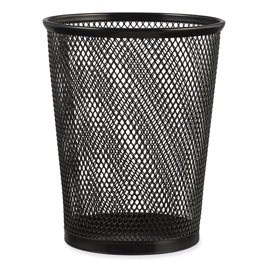 Universal Jumbo Steel Mesh Pencil Cup, 4.38" Diameter x 5.38"h, Black (20013)