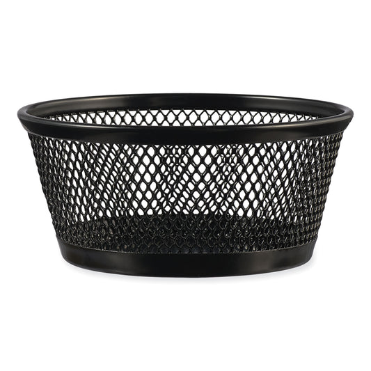 Universal Jumbo Mesh Storage Dish, 4.38" Diameter x 2"h, Black (20014)