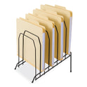 Universal Wire Tiered File Sorter, 8 Sections, Letter to Legal Size Files, 8" x 10.5" x 12.5", Black (20070)