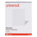 Universal Standard Sheet Protector, Standard, 8.5 x 11, Clear, 200/Box (21122)