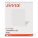 Universal Standard Sheet Protector, Economy, 8.5 x 11, Clear, 200/Box (21123)