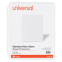 Universal Top-Load Poly Sheet Protectors, Std Gauge, Nonglare, Clear, 50/Pack (21126)