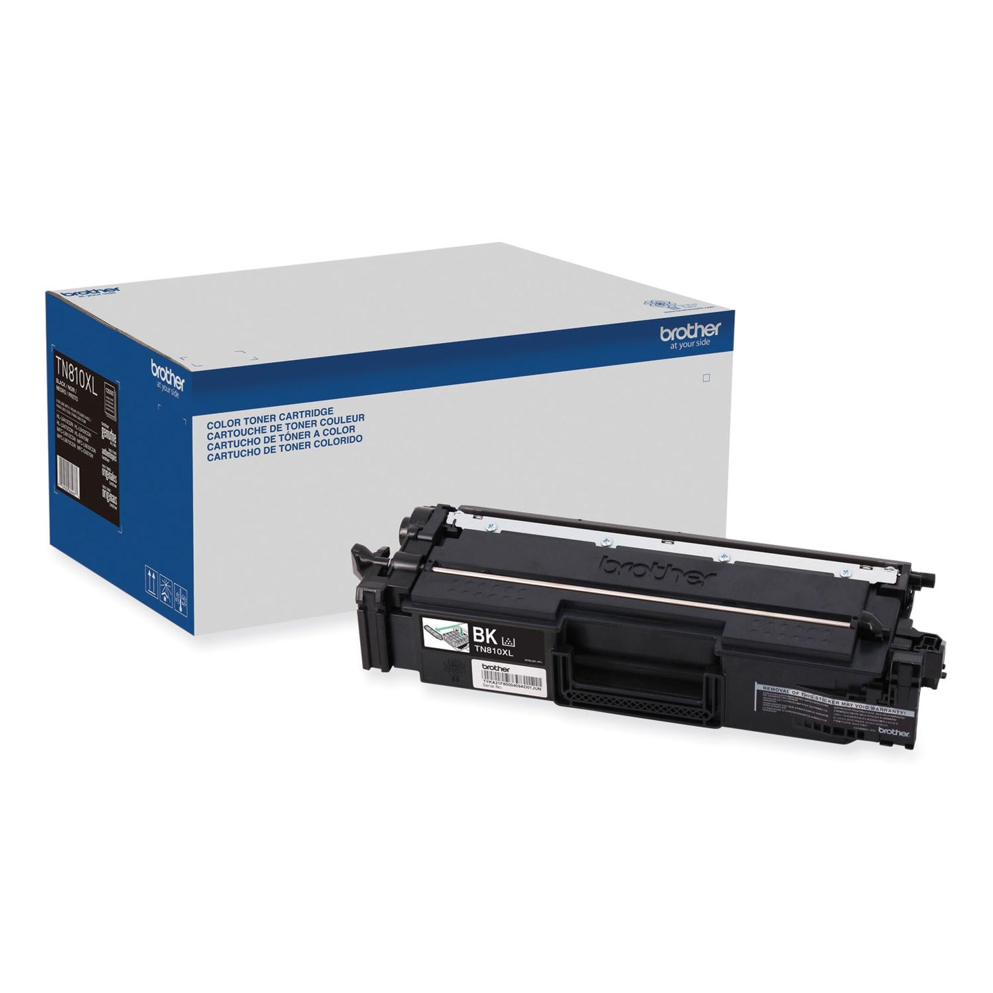 Brother TN810XLBK High-Yield Toner, 12,000 Page-Yield, Black