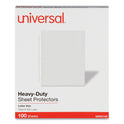 Universal Top-Load Poly Sheet Protectors, Heavy Gauge, Letter Size, Clear, 100/Pack (21132)