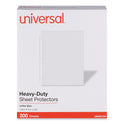 Universal Top-Load Poly Sheet Protectors, Heavy Gauge, Letter Size, Clear, 200/Pack (21134)