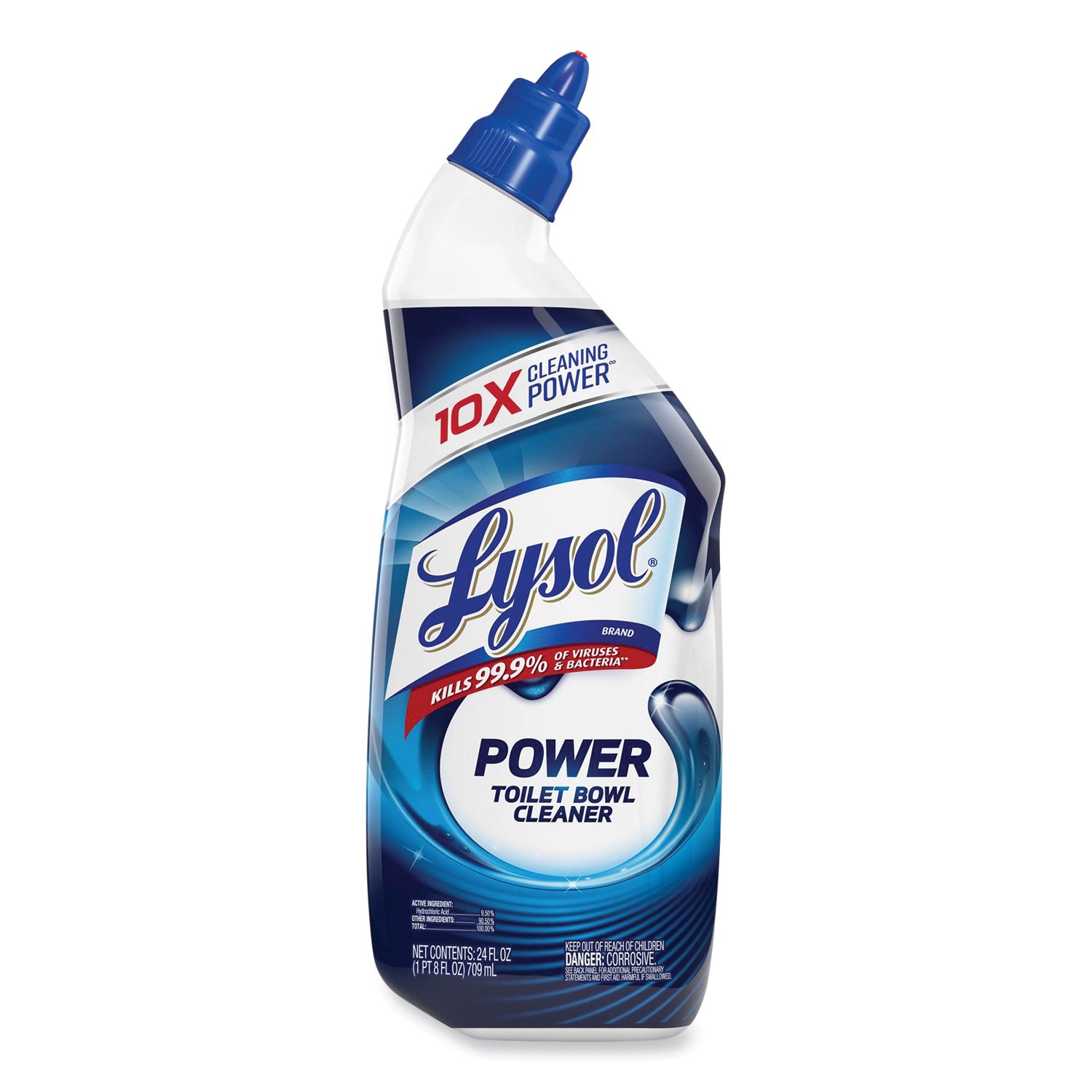 LYSOL Brand Disinfectant Toilet Bowl Cleaner, Atlantic Fresh, 24 oz Bottle, 2/Pack (98016PK)