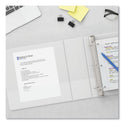 Universal Slant D-Ring View Binder, 3 Rings, 0.5" Capacity, 11 x 8.5, White (20702)