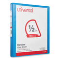 Universal Slant D-Ring View Binder, 3 Rings, 0.5" Capacity, 11 x 8.5, Light Blue (20703)