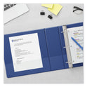 Universal Slant D-Ring View Binder, 3 Rings, 2" Capacity, 11 x 8.5, Navy Blue (20749)