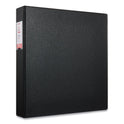 Universal Deluxe Non-View D-Ring Binder with Label Holder, 3 Rings, 1.5" Capacity, 11 x 8.5, Black (20771)