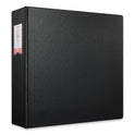 Universal Deluxe Non-View D-Ring Binder with Label Holder, 3 Rings, 3" Capacity, 11 x 8.5, Black (20791)