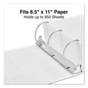 Universal Slant D-Ring View Binder, 3 Rings, 5" Capacity, 11 x 8.5, White (20997)