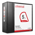 Universal Slant D-Ring View Binder, 3 Rings, 5" Capacity, 11 x 8.5, Black (20998)