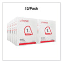 Universal Slant D-Ring View Binder, 3 Rings, 1" Capacity, 11 x 8.5, White, 12/Carton (207421PK)