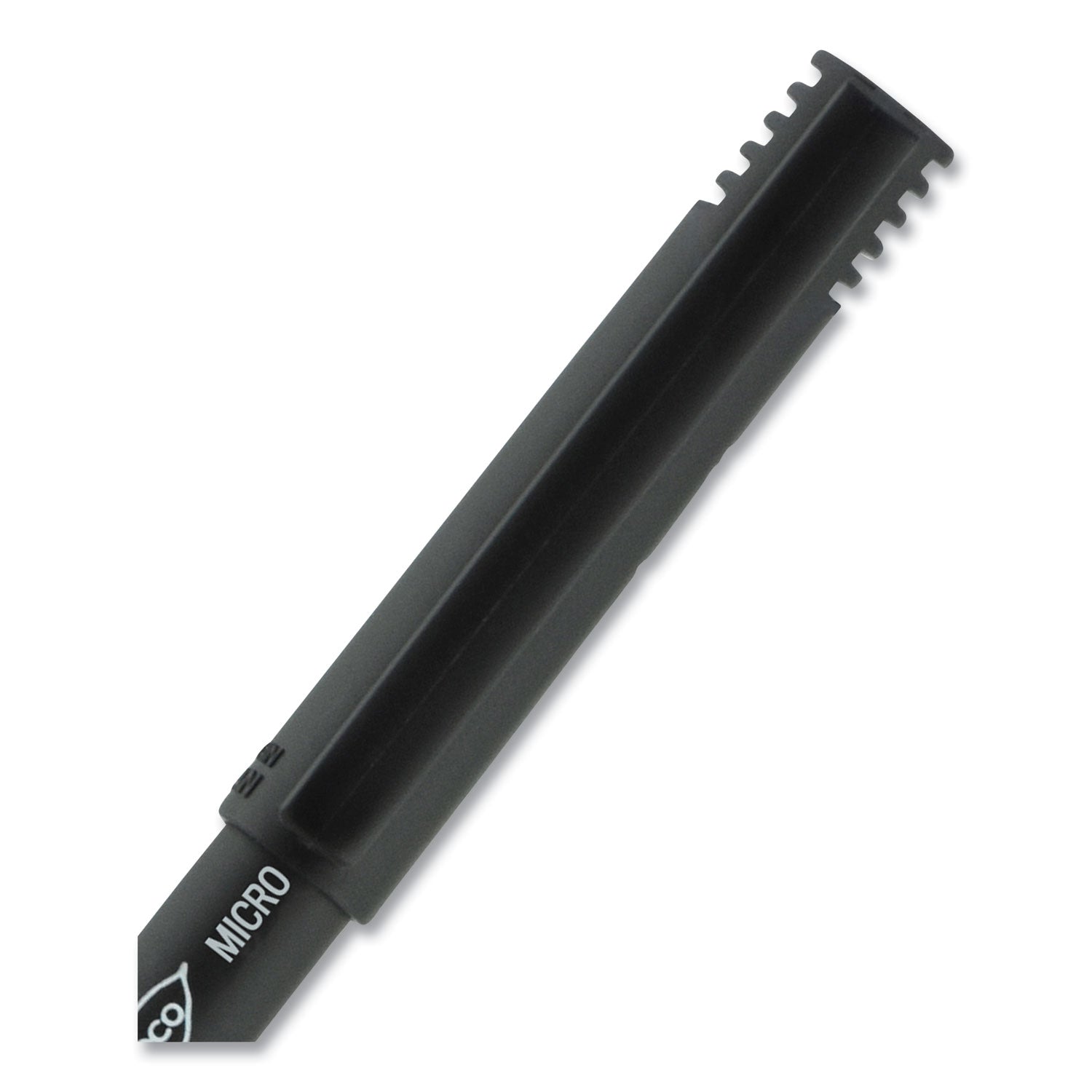 uni-ball ONYX Roller Ball Pen, Stick, Extra-Fine 0.5 mm, Black Ink, Black Barrel, Dozen (60040)