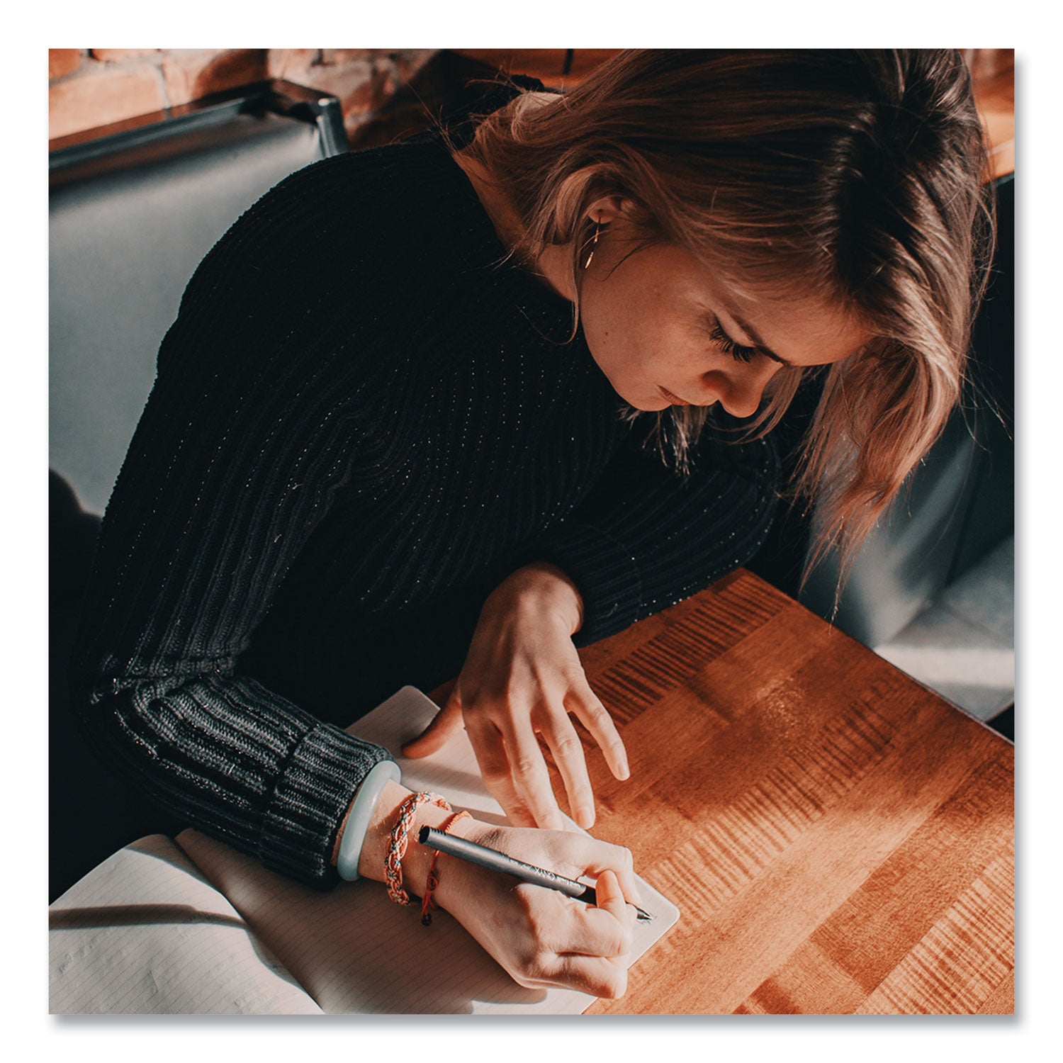 uni-ball ONYX Roller Ball Pen, Stick, Extra-Fine 0.5 mm, Black Ink, Black Barrel, Dozen (60040)