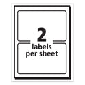 Avery Printable Adhesive Name Badges, 3.38 x 2.33, Red Border, 100/Pack (5143) - 18 Pack