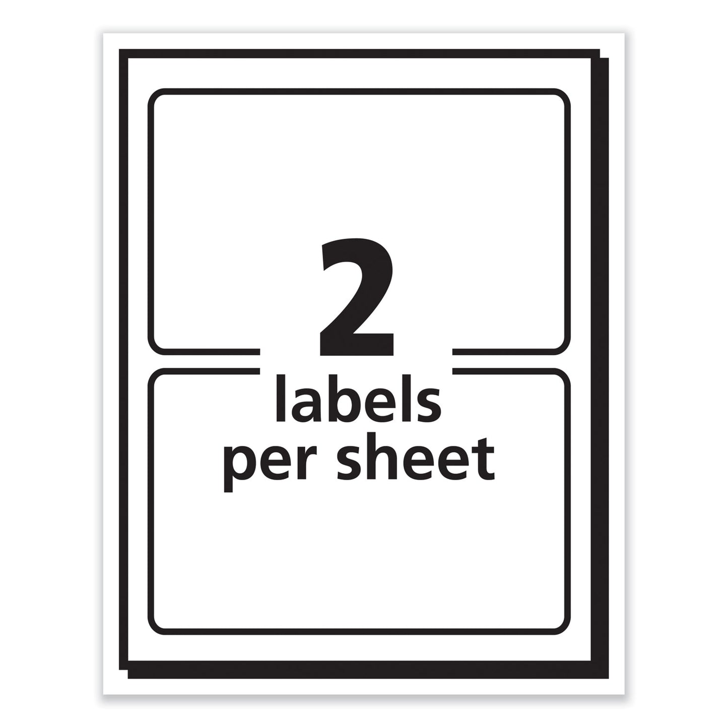 Avery Printable Adhesive Name Badges, 3.38 x 2.33, Red Border, 100/Pack (5143) - 18 Pack