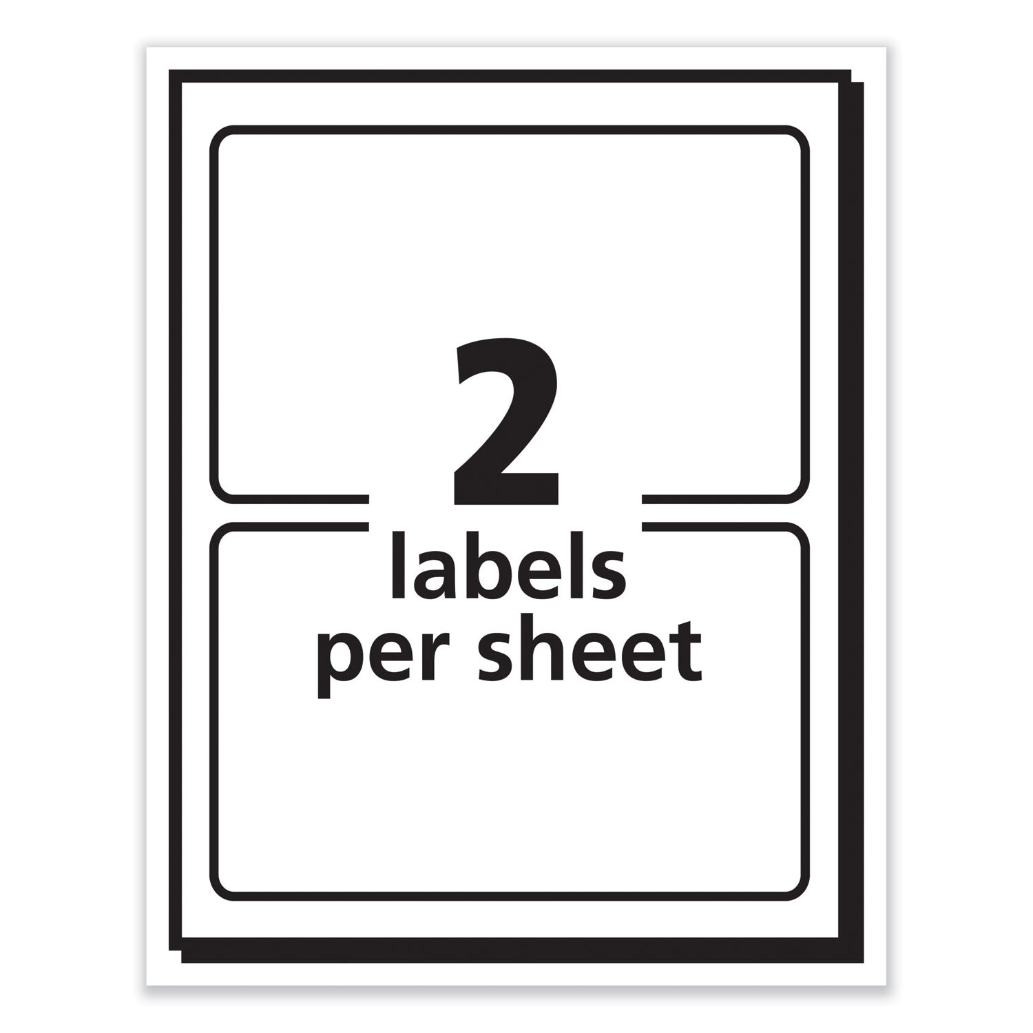 Avery Printable Adhesive Name Badges, 3.38 x 2.33, Red Border, 100/Pack (5143) - 18 Pack