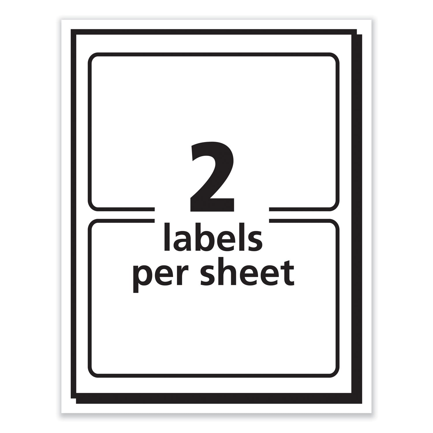 Avery Printable Adhesive Name Badges, 3.38 x 2.33, Red Border, 100/Pack (5143) - 6 Pack