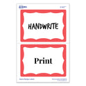 Avery Printable Adhesive Name Badges, 3.38 x 2.33, Red Border, 100/Pack (5143) - 18 Pack