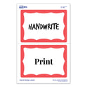 Avery Printable Adhesive Name Badges, 3.38 x 2.33, Red Border, 100/Pack (5143) - 6 Pack