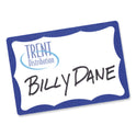 Avery Printable Adhesive Name Badges, 3.38 x 2.33, Blue Border, 100/Pack (5144) - 18 Pack
