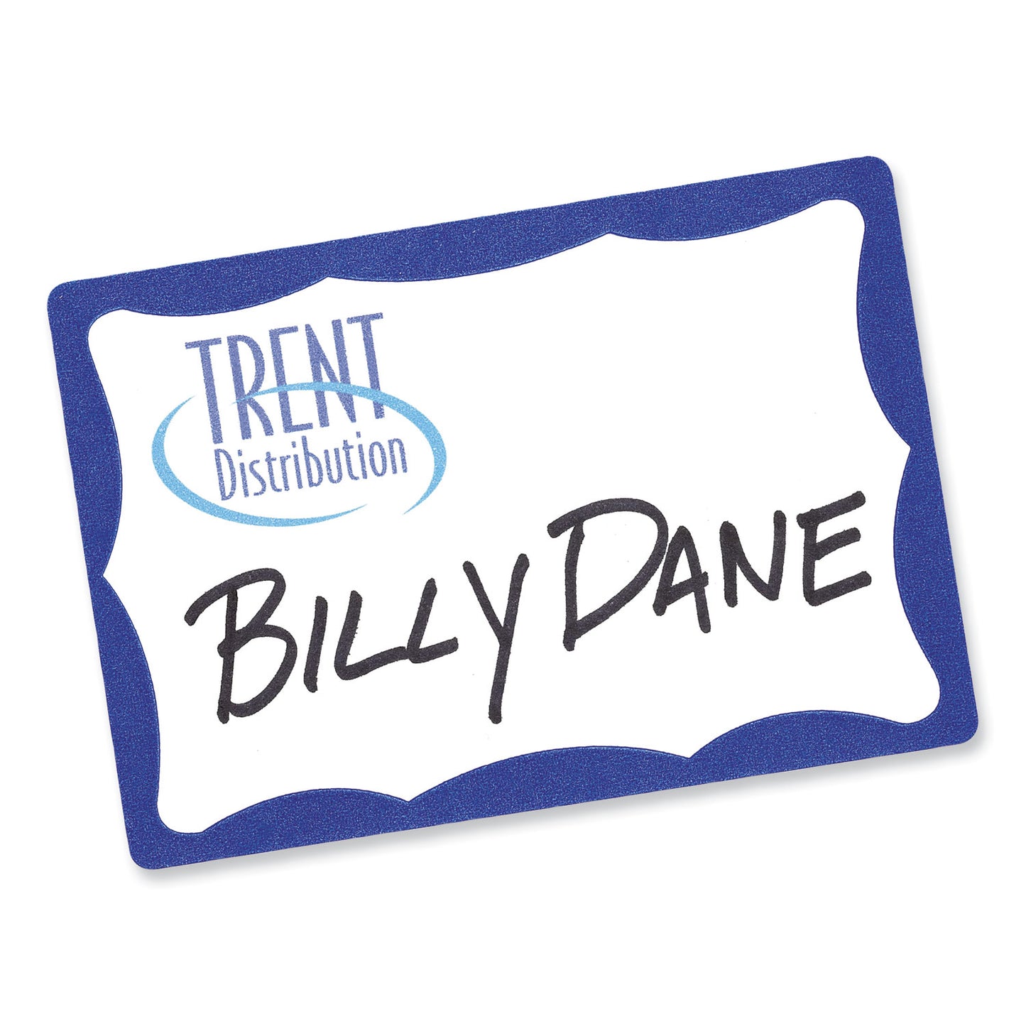 Avery Printable Adhesive Name Badges, 3.38 x 2.33, Blue Border, 100/Pack (5144) - 18 Pack