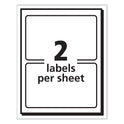Avery Printable Adhesive Name Badges, 3.38 x 2.33, Blue Border, 100/Pack (5144) - 18 Pack