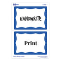 Avery Printable Adhesive Name Badges, 3.38 x 2.33, Blue Border, 100/Pack (5144) - 18 Pack