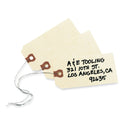 Avery Double Wired Shipping Tags, 11.5 pt Stock, 2.75 x 1.38, Manila, 1,000/Box (12601)