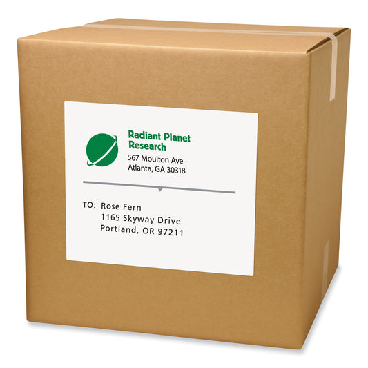 PRES-a-ply Labels, Laser Printers, 8.5 x 11, White, 100/Box (30605)