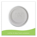 Eco-Products Evolution World EcoLid 25% Recycled Food Container Lid, Fits 12 to 32 oz Containers, White, Plastic, 500/Carton (EPBRSCLIDL)