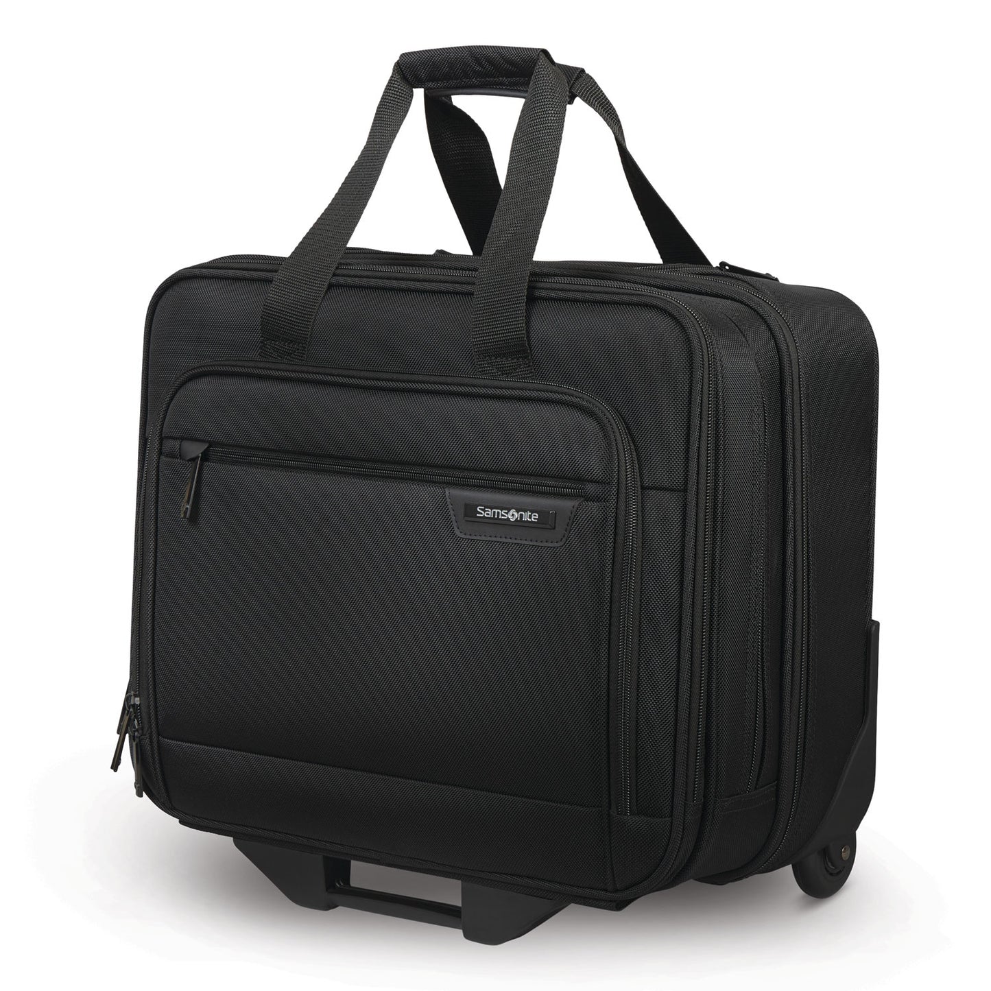 Samsonite Rolling Business Case, Fits Devices Up to 15.6", Polyester, 16.54 x 8 x 9.06, Black (1412781041)