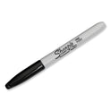 Sharpie Fine Tip Permanent Marker, Stainless Steel Single Marker Case, Fine Bullet Tip, Black, 5/Pack (2135418)