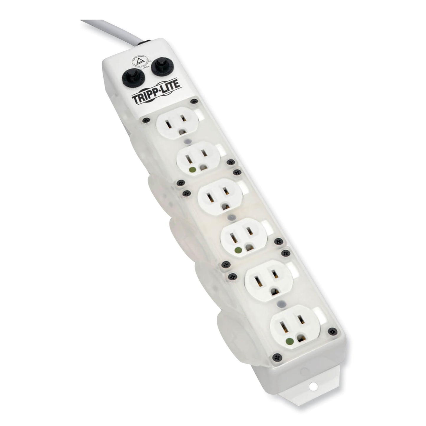 Tripp Lite Medical-Grade Power Strip for Patient-Care Vicinity, 6 Outlets, 15 ft Cord, White (PS615HGOEM)