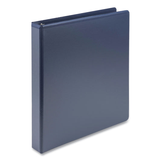 Samsill Earth's Choice Plant-Based BOHO D-Ring View Binders, 1" Capacity, 11 x 8.5, Indigo, 2/Pack (U69341)