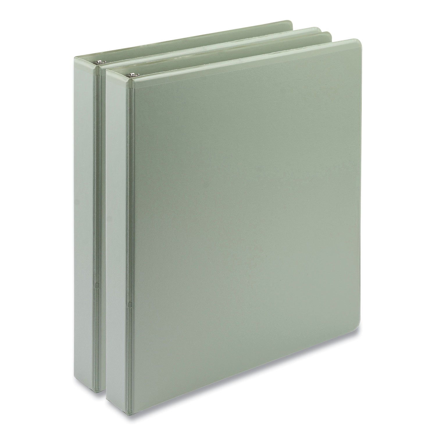 Samsill Earth's Choice Plant-Based BOHO D-Ring View Binders, 1" Capacity, 11 x 8.5, Sage, 2/Pack (U69342)