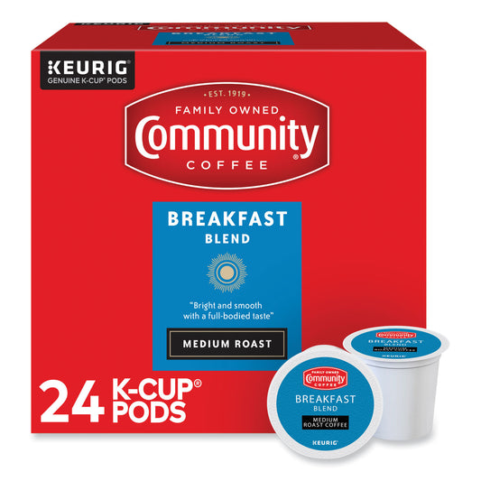 Community Coffee Breakfast Blend K-Cup, 24/Box (6406CC)