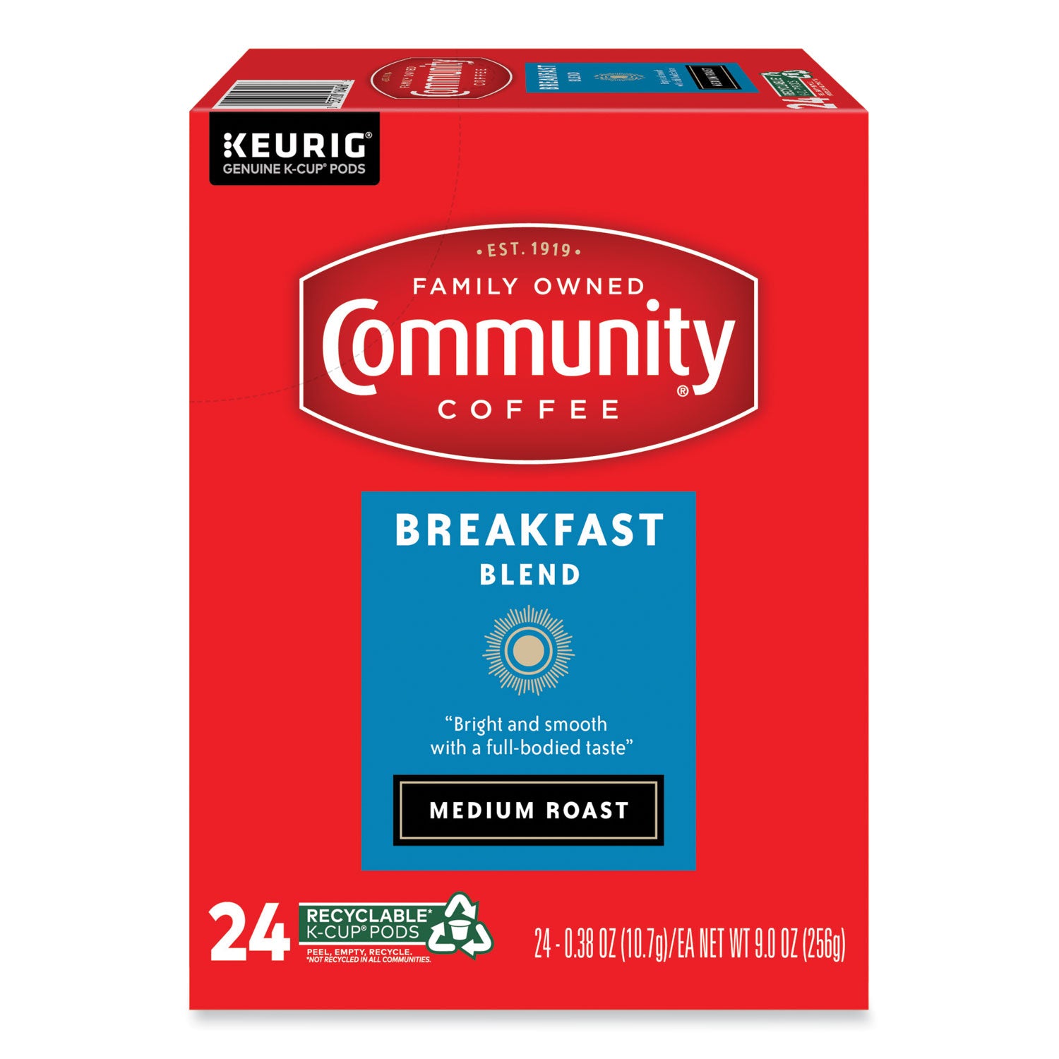 Community Coffee Breakfast Blend K-Cup, 24/Box (6406CC)