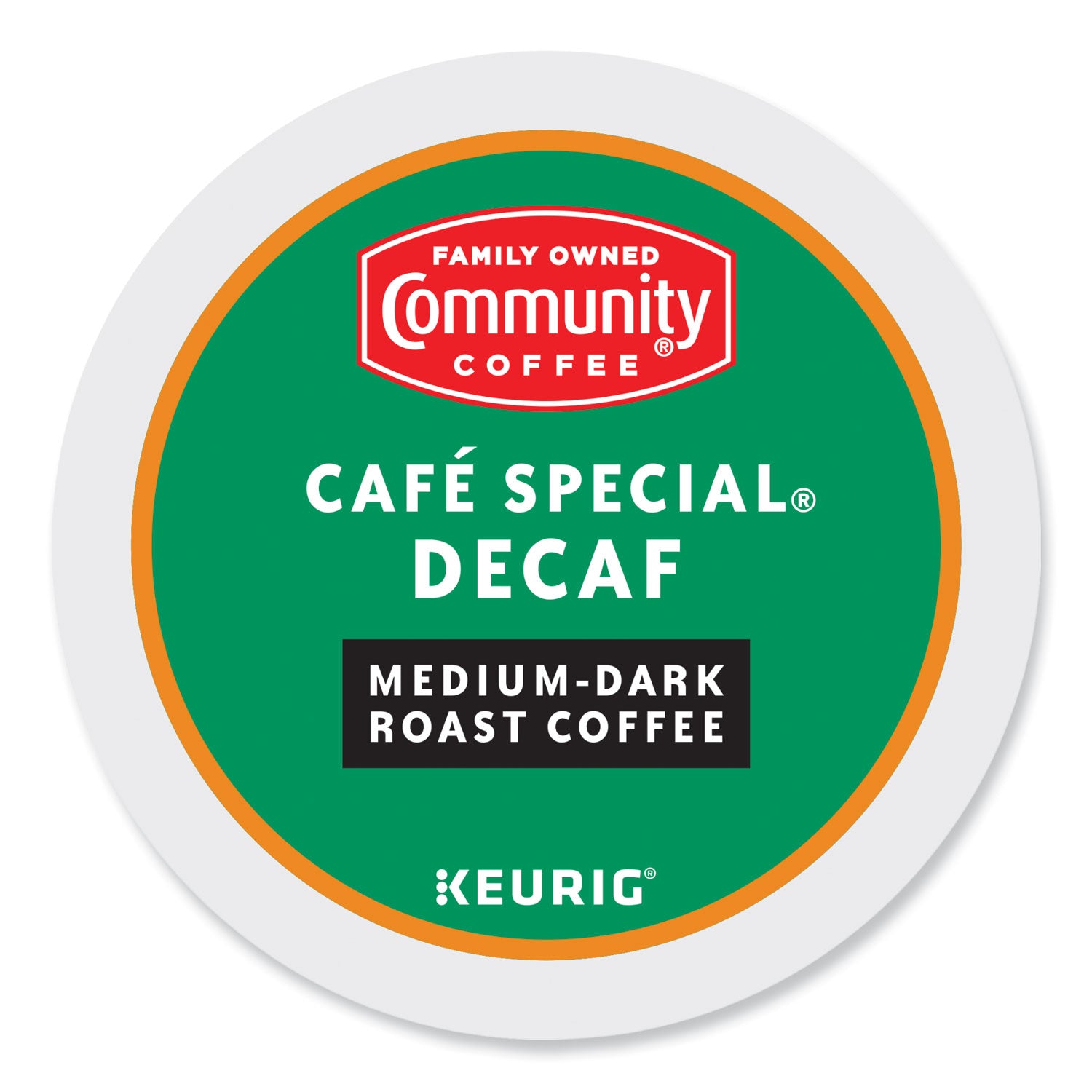 Community Coffee Cafe Special Decaf K-Cup, 24/Box (6408CC)