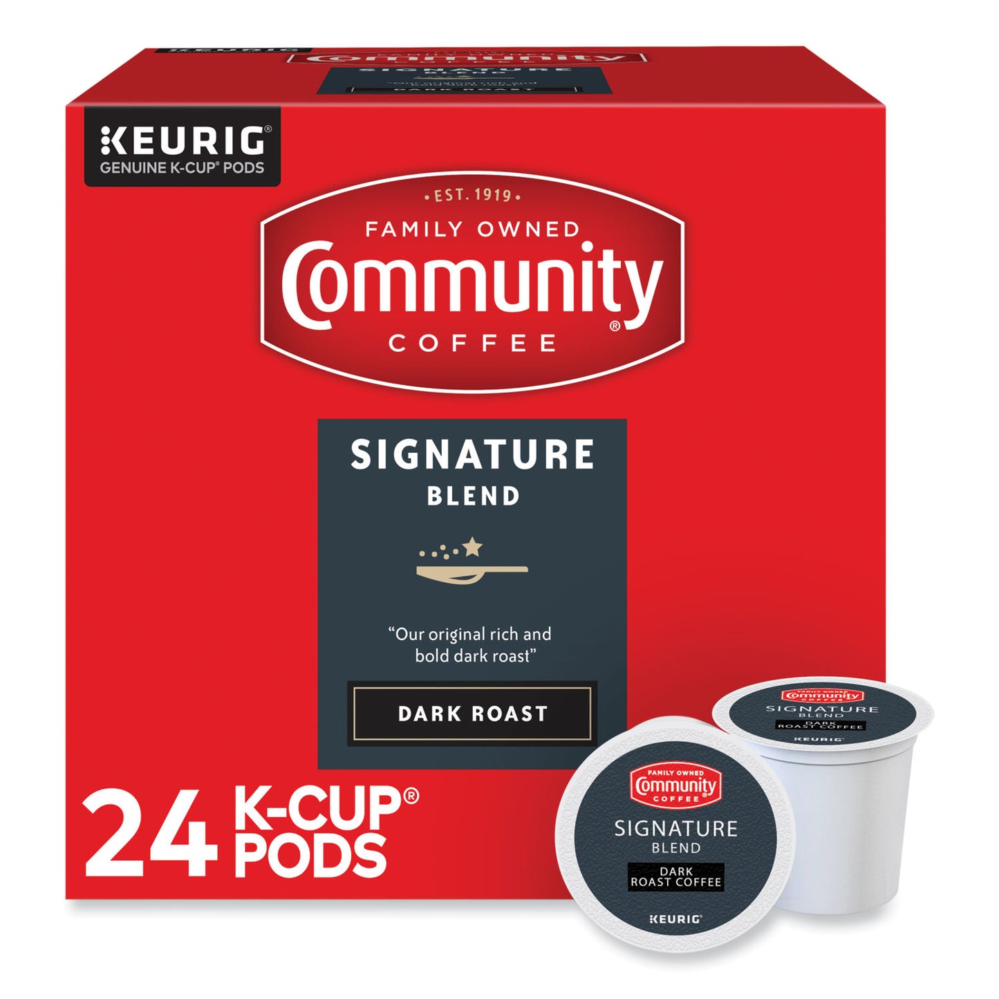 Community Coffee Signature Blend K-Cup, 24/Box (6404CC)