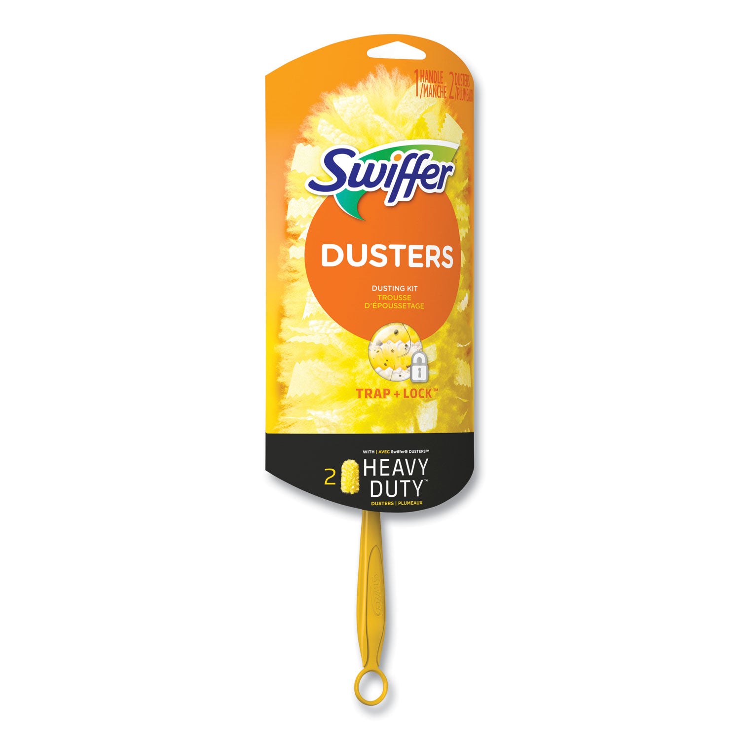 Swiffer Heavy Duty Dusters Starter Kit, 6" Handle with Two Disposable Dusters, 4 Kits/Carton (08109)