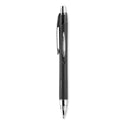 uni-ball Jetstream Retractable Hybrid Gel Pen, Bold 1 mm, Black Ink, Black/Silver Barrel (73832)