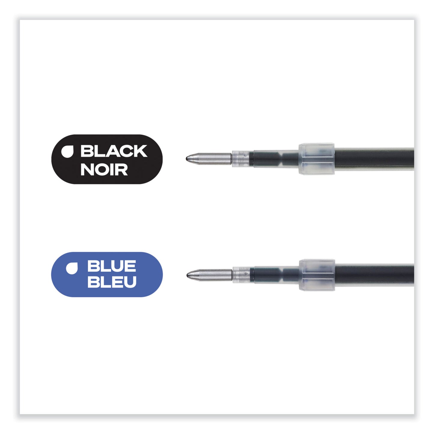 uni-ball Refill for JetStream RT Pens, Bold Conical Tip, Black Ink, 2/Pack (35972)