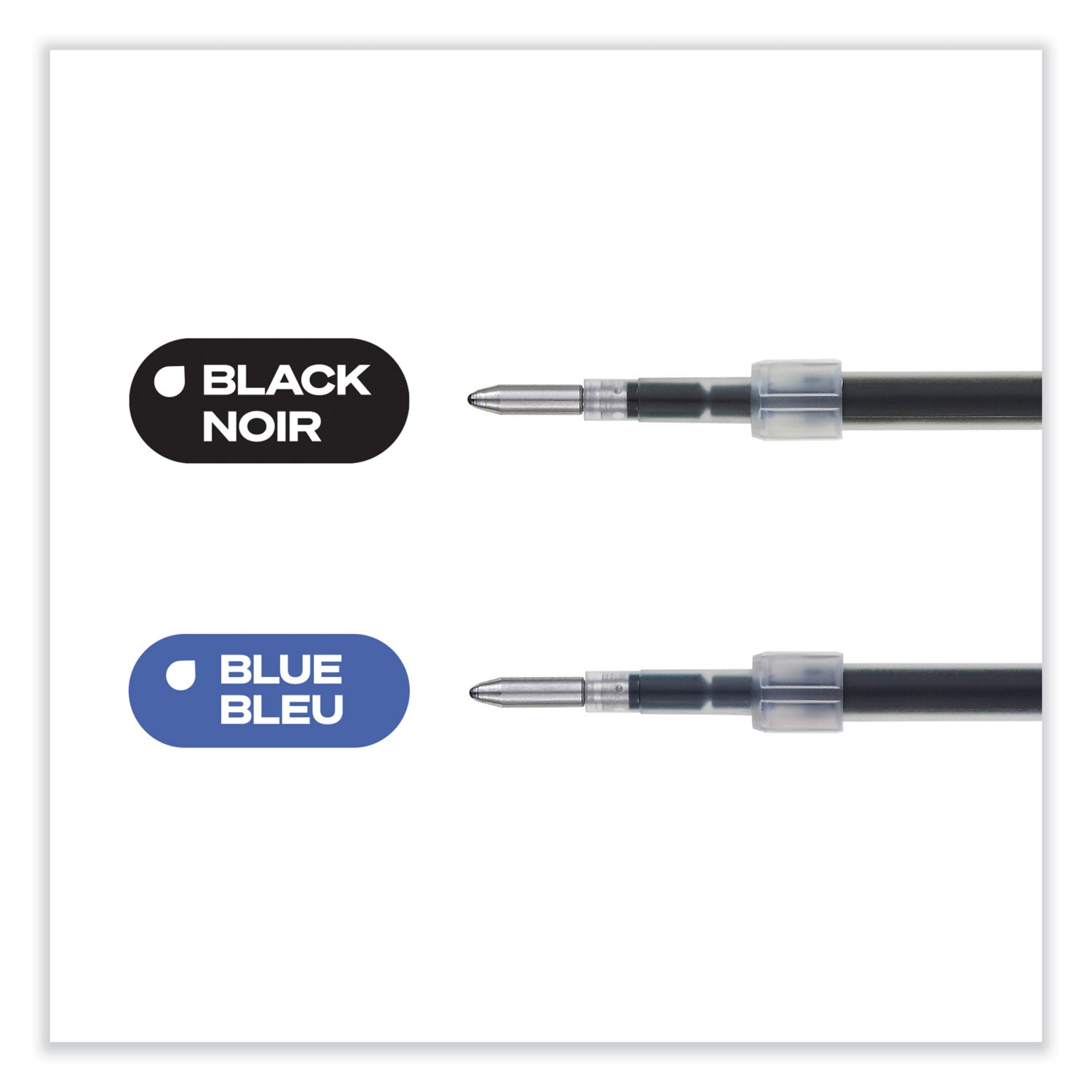 uni-ball Refill for JetStream RT Pens, Bold Conical Tip, Black Ink, 2/Pack (35972)