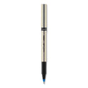 uni-ball Deluxe Roller Ball Pen, Stick, Fine 0.7 mm, Blue Ink, Champagne/Black/Blue Barrel, Dozen (60053)