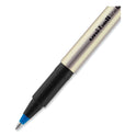uni-ball Deluxe Roller Ball Pen, Stick, Fine 0.7 mm, Blue Ink, Champagne/Black/Blue Barrel, Dozen (60053)