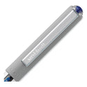 uni-ball VISION Roller Ball Pen, Stick, Fine 0.7 mm, Blue Ink, Silver/Blue/Clear Barrel, Dozen (60134)