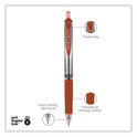 uni-ball Signo Gel Pen, Retractable, Medium 0.7 mm, Red Ink, Silver/Red Barrel, Dozen (65942)
